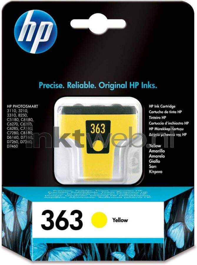 HP 363 geel cartridge