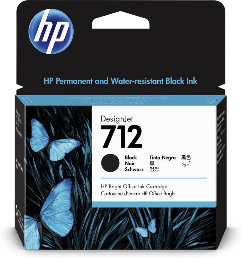 HP 3ED71A 712 DNJ ink black HC 80ml