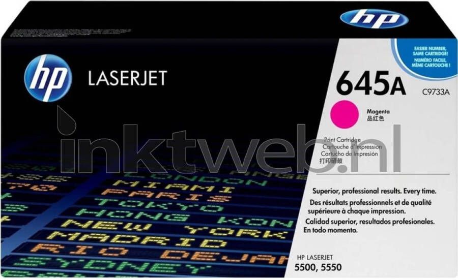 HP 645A magenta toner