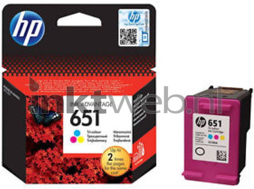 HP 651 kleur cartridge