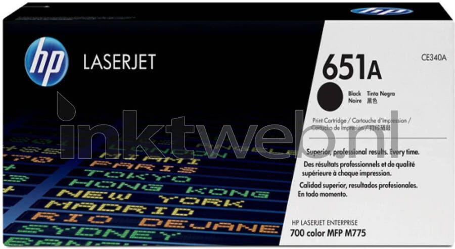 HP 651A zwart toner