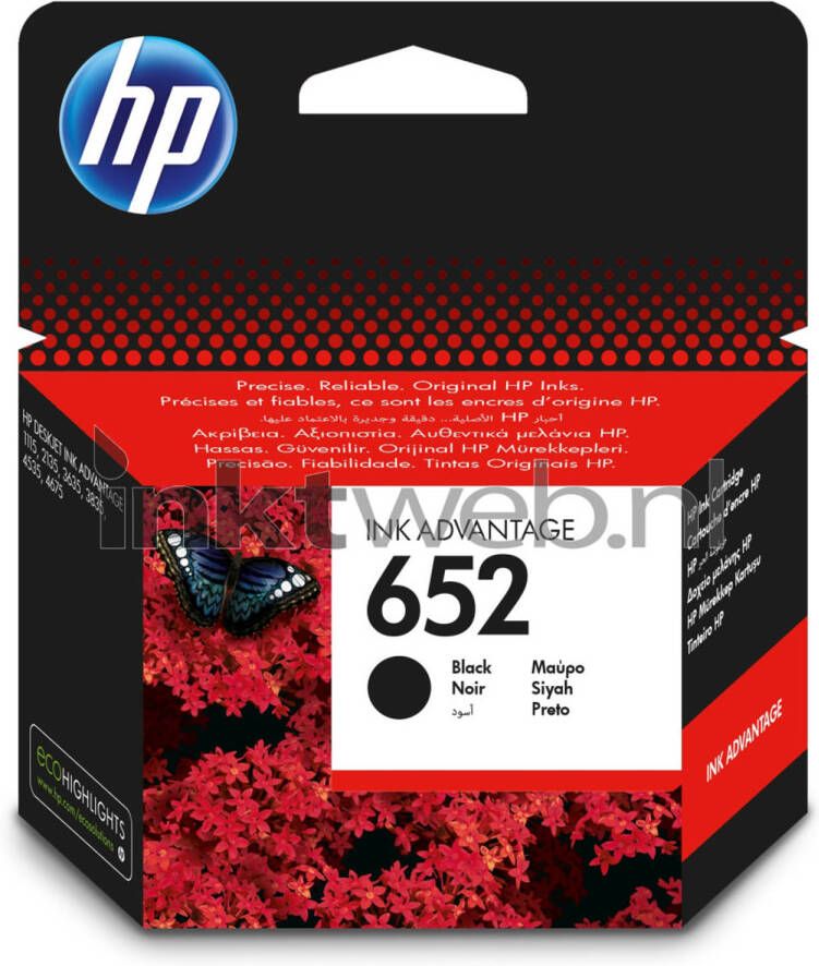 HP 652 zwart cartridge