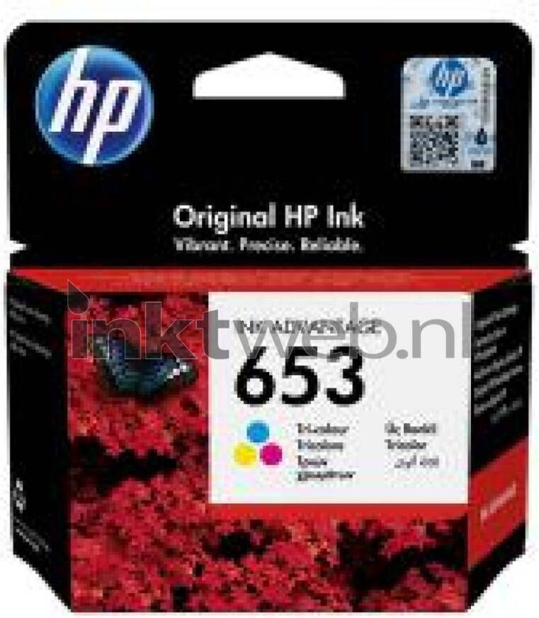 HP 653 kleur cartridge