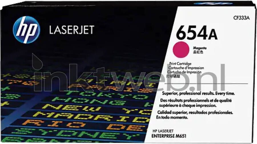 HP 654A magenta toner