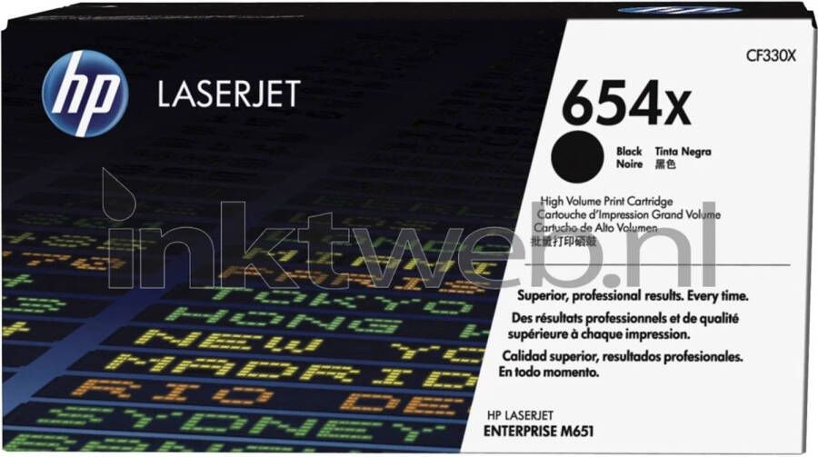 HP 654X zwart toner