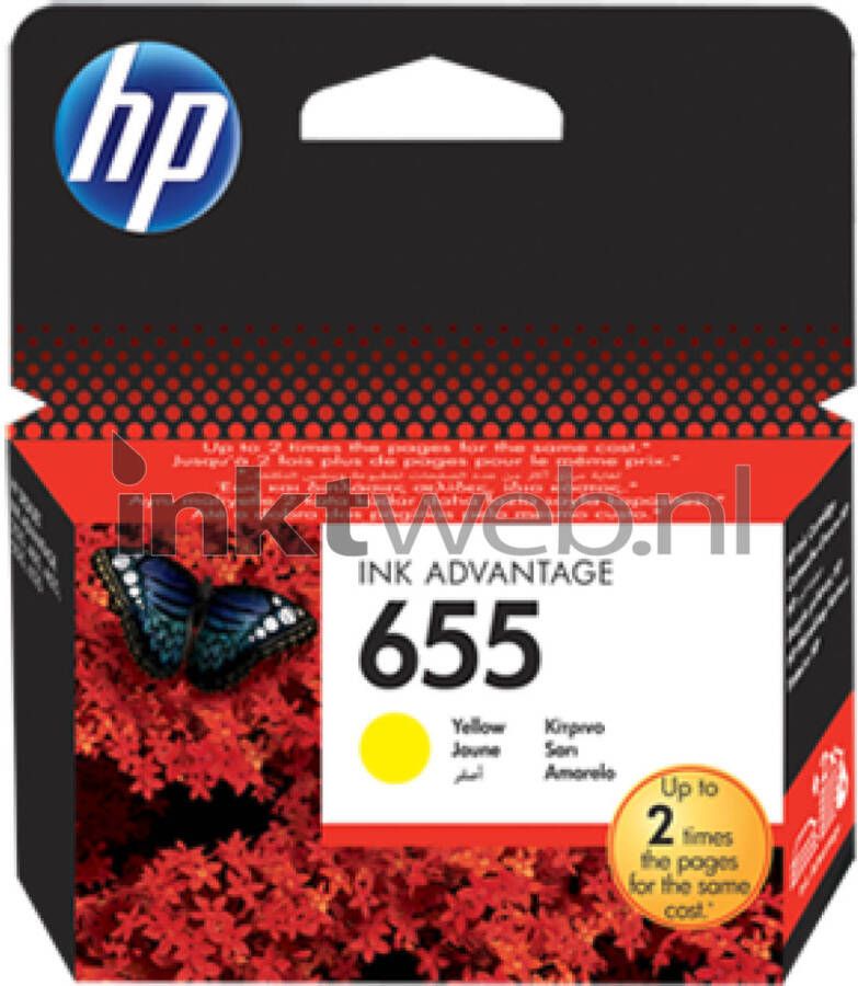 HP 655 geel cartridge