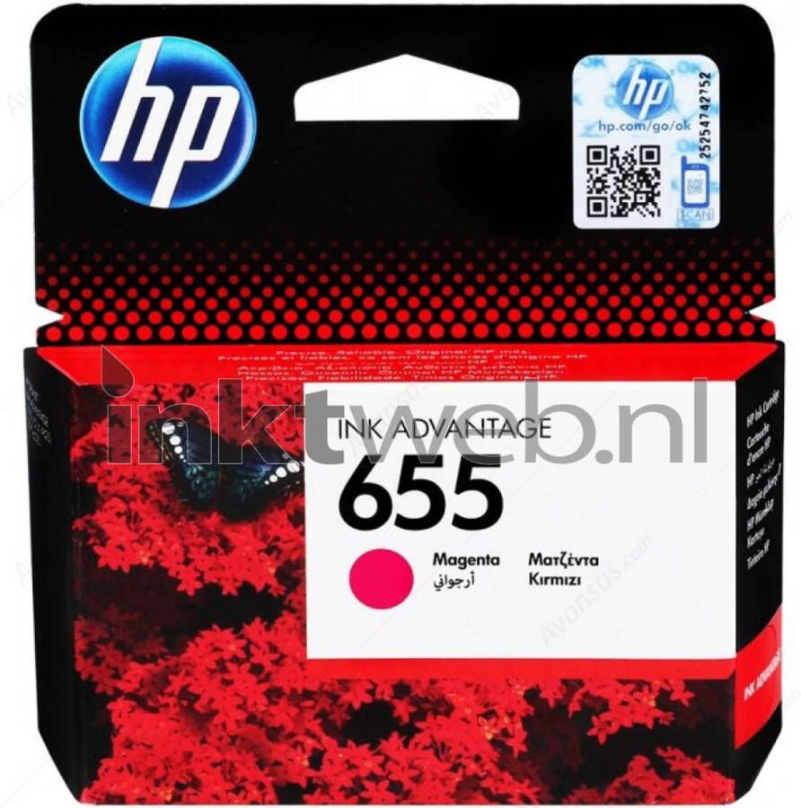 HP 655 magenta cartridge