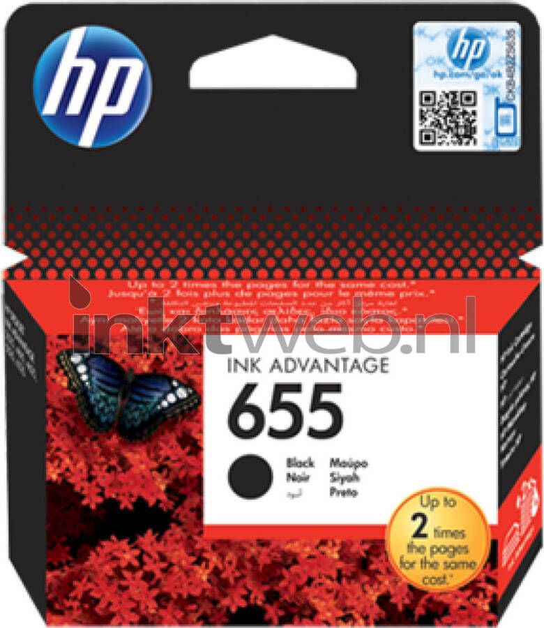 HP 655 zwart cartridge