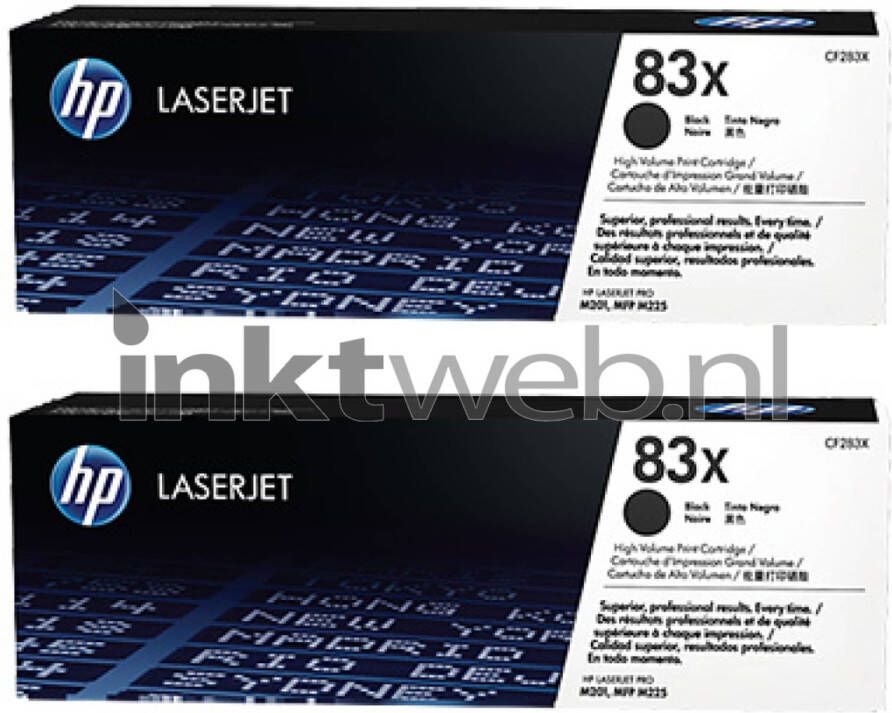 HP 83X multipack zwart toner