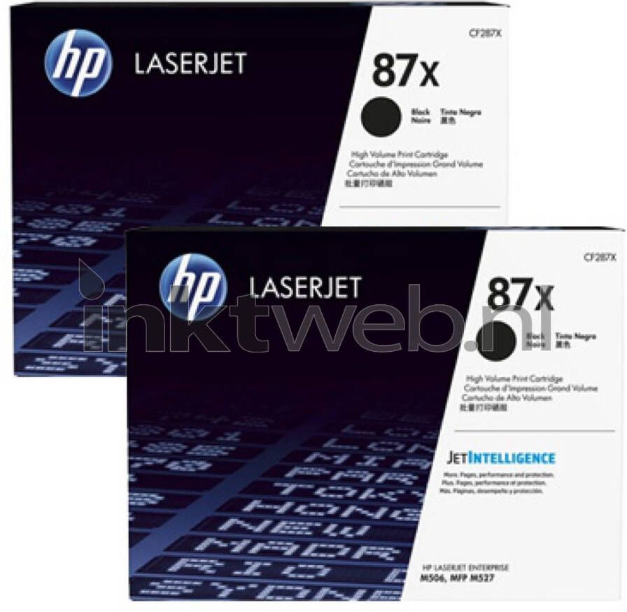 HP 87X 2-pack zwart toner