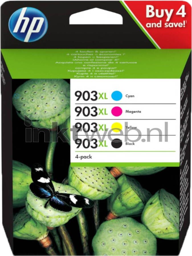 HP 903XL Multipack zwart en kleur cartridge