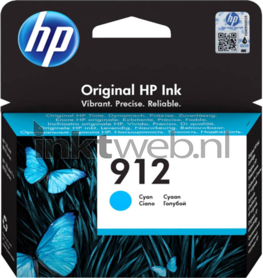 HP Inkjet cartridge 912 Cyaan Inkjet 315 pagina&apos;s