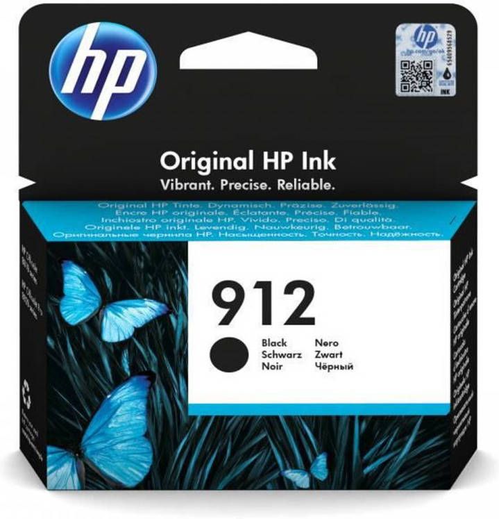 HP 912 Inkjet Cartridge Zwart Inkjet 300 pagina&apos;s