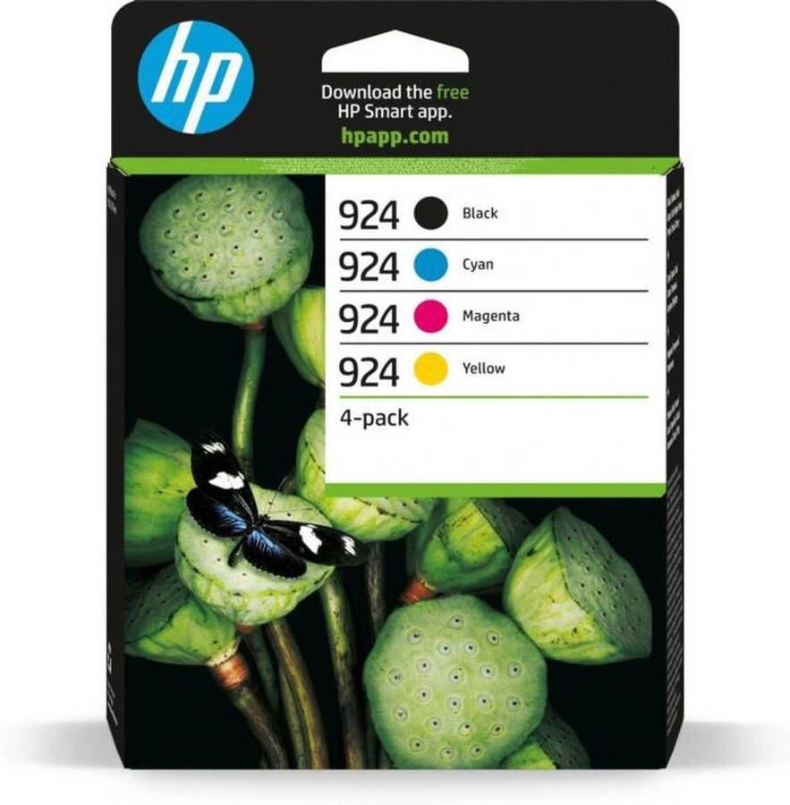 HP 924 originele inktcartridges set van 4 cyaan magenta geel zwart