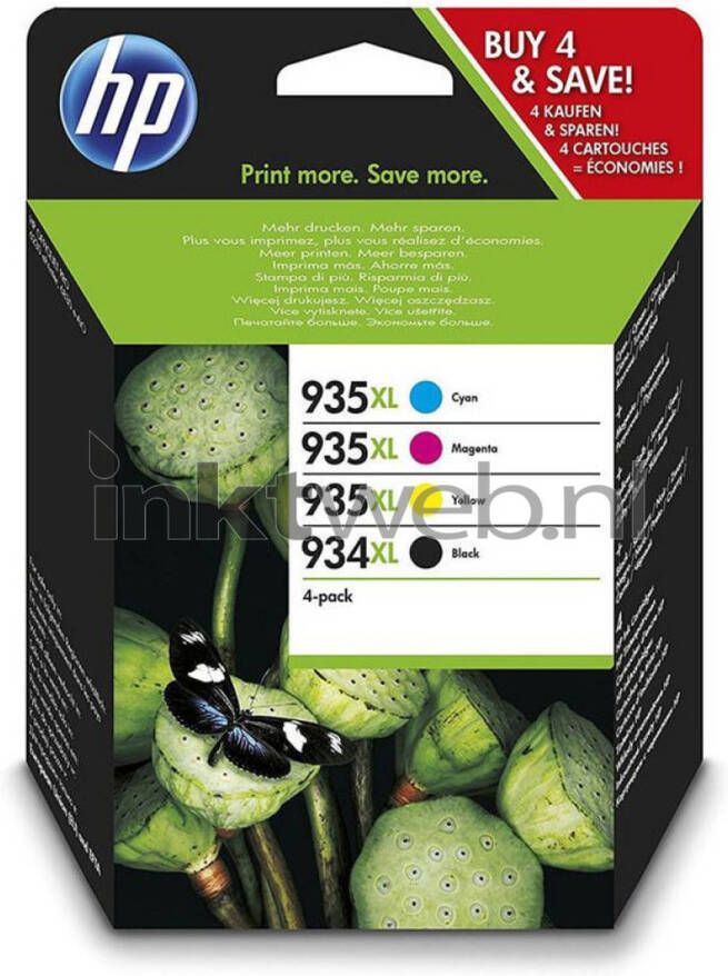 HP 934XL 935XL multipack zwart en kleur cartridge