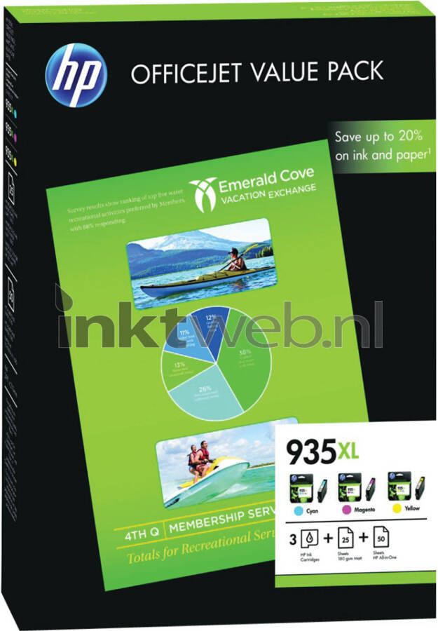 HP 935XL Office value pack kleur cartridge