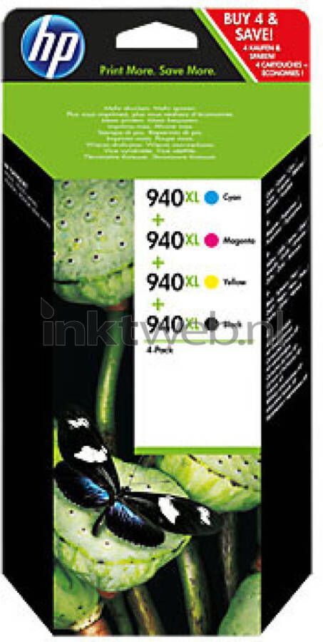 HP 940XL Multi-Pack zwart en kleur cartridge