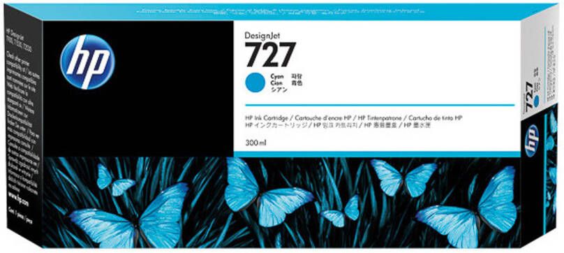 HP F9J76A 727 DNJ ink cyan EHC 300ml