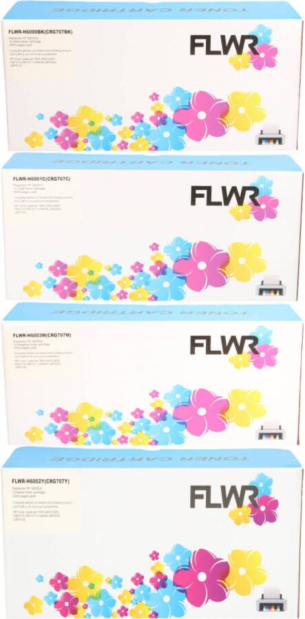 HP FLWR 124A Multipack zwart en kleur toner