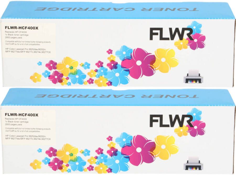 HP FLWR 201X Dubblepack zwart toner