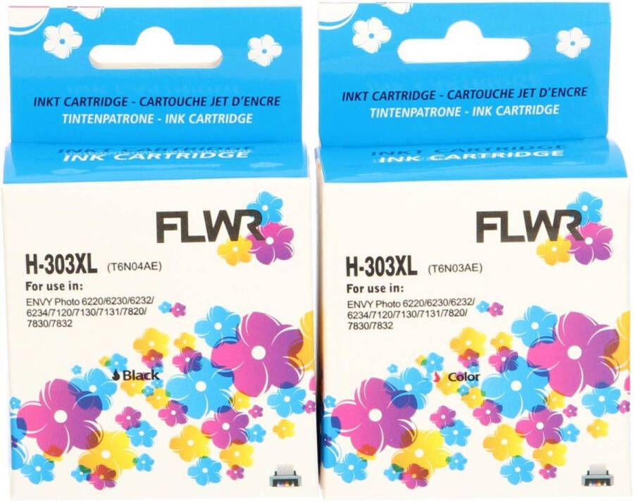 HP FLWR 303XL Multipack zwart en kleur cartridge