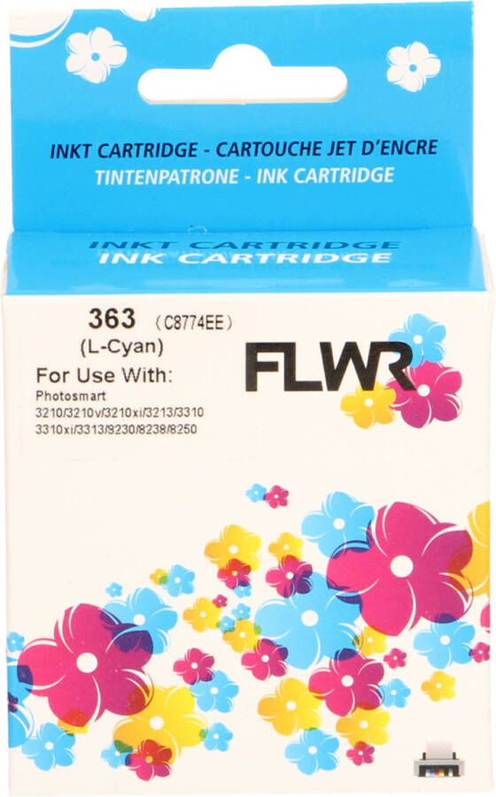 HP FLWR 363 licht cyaan cartridge