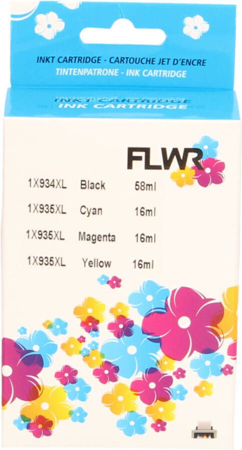 HP FLWR 934XL 935XL Multipack zwart en kleur cartridge