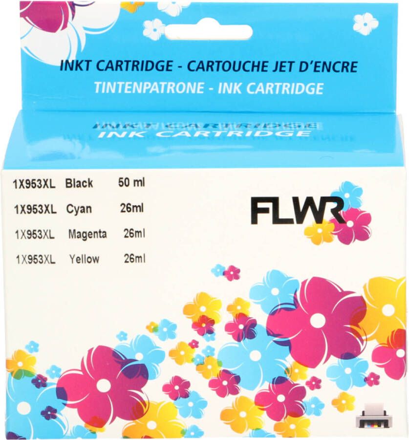 HP FLWR 953XL Multipack zwart en kleur cartridge