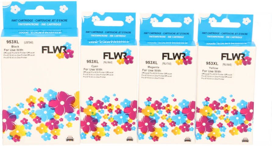 HP FLWR 953XL Multipack zwart en kleur cartridge