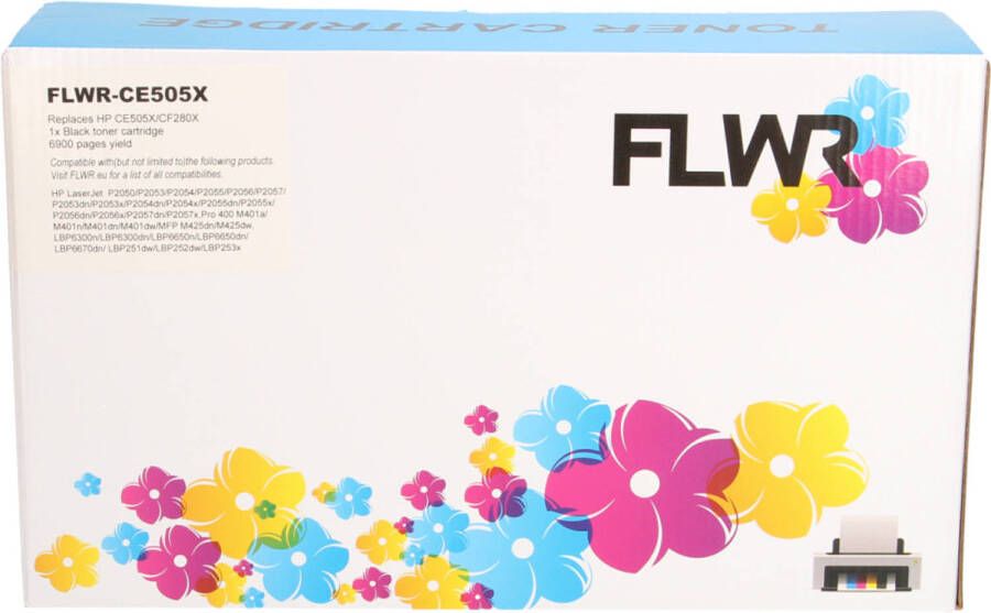 HP FLWR CE505X zwart toner