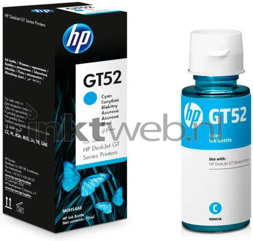 HP GT52 cyaan cartridge