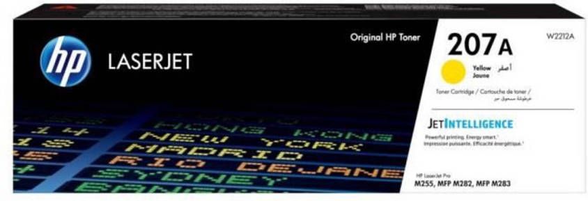 HP Originele 207A gele LaserJet-tonercartridge (W2212A) voor Color LaserJet Pro M255 MFP M282 M283
