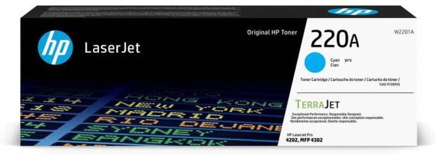 HP toner 220A 1.800 pagina&apos;s OEM W2201A cyaan