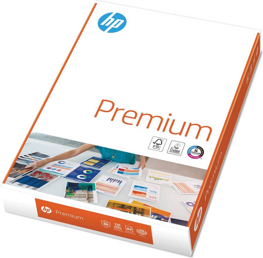 HP Premium printpapier ft A4 80 g pak van 250 vel 10 stuks