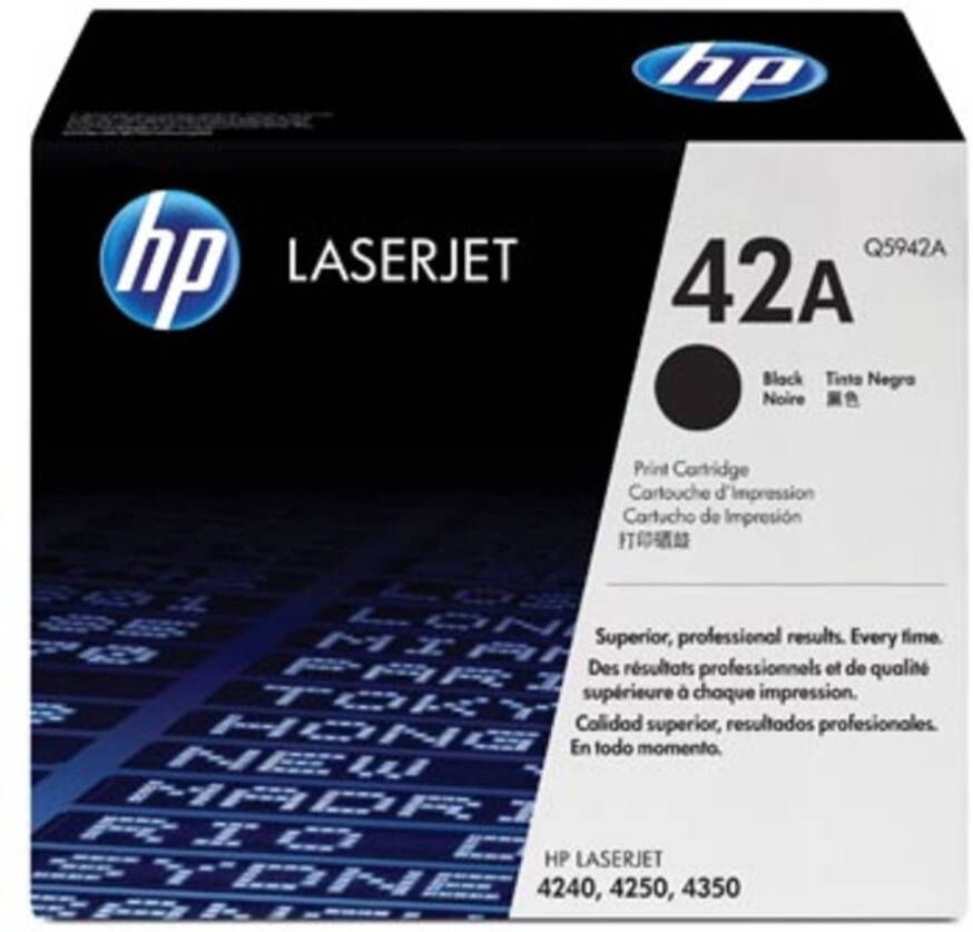 HP Tonercartridge zwart twin pack 42XD 20000 pagina&apos;s Q5942XD