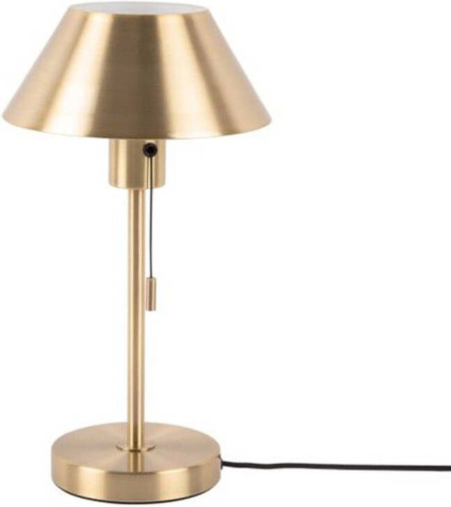 Leitmotiv Table lamp Office Retro metal antique gold plated
