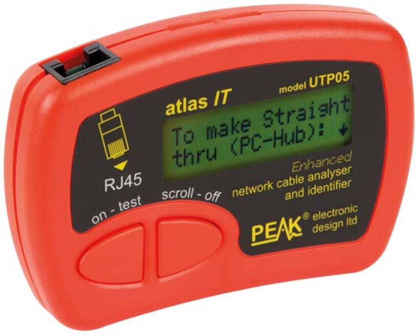 High Peak NETWERKKABELANALYSER EN -IDENTIFICATOR VOOR CAT5 CAT5E CAT6 UTP-KABELS