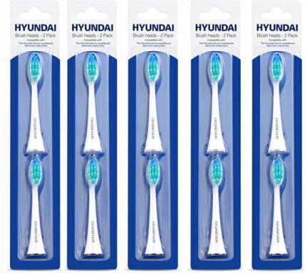 Hyundai Electronics Elektrische Tandenborstel Opzetborstel Wit 10 stuks
