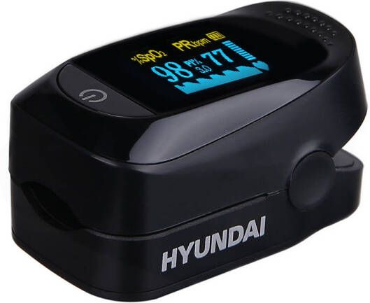 Hyundai Electronics Zuurstof Saturatiemeter Zwart OLED