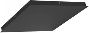Ylumen Plafondplaat vierkant B 35 cm zonder gaten zwart