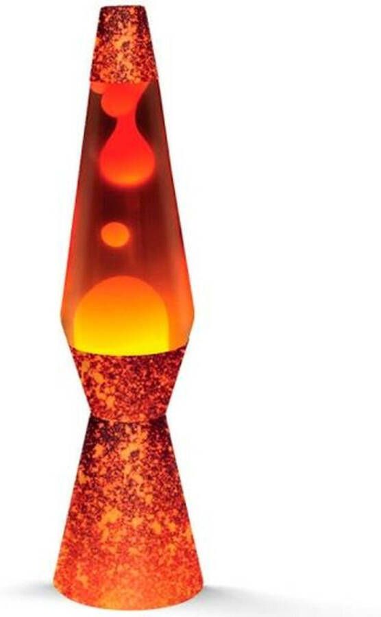 I-Total Lavalamp iTotal Rood Oranje Kristal Plastic 40 cm