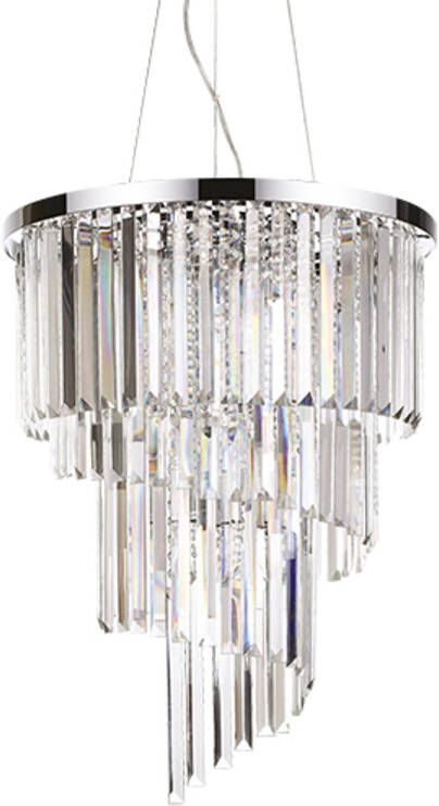 Ideal Lux Carlton Hanglamp Metaal E14 Chroom