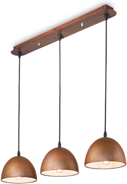 Ideal Lux Folk Hanglamp Metaal E27 Bruin