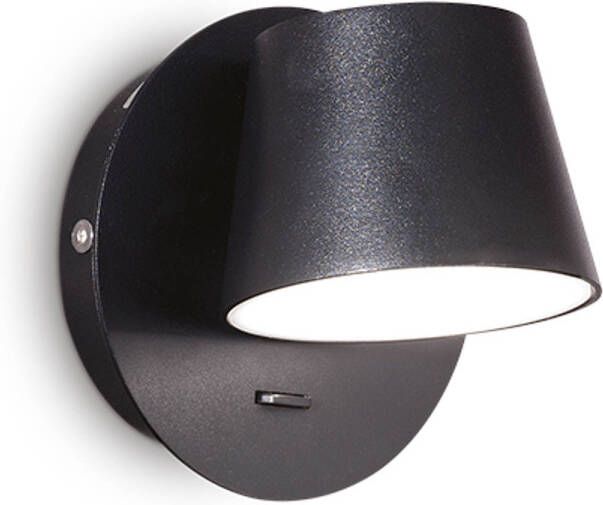 Ideal Lux Gim Wandlamp Aluminium Led Zwart