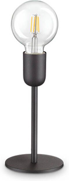 Ideal Lux Moderne Metalen Microphone E27 Tafellamp Zwart