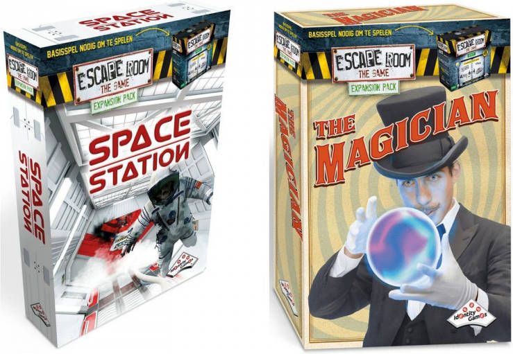 Identity Games Escape Room Uitbreidingsbundel 2 Stuks Uitbreiding Space Station & Uitbreiding Magician