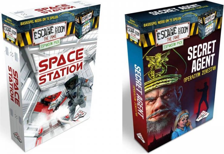 Identity Games Escape Room Uitbreidingsbundel 2 Stuks Uitbreiding Space Station & Uitbreiding Secret Agent