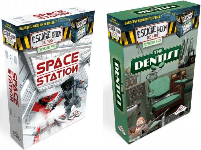 Identity Games Escape Room Uitbreidingsbundel 2 Stuks Uitbreiding Space Station & Uitbreiding The Dentist