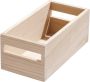 IDesign Opbergbox met Handvat 25.4 x 12.7 x 15.5 cm Paulownia Hout Eco Wood - Thumbnail 7