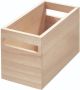 IDesign Opbergbox met Handvat 25.4 x 12.7 x 15.5 cm Paulownia Hout Eco Wood - Thumbnail 3